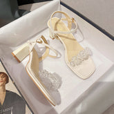 Women's High Summer Chunky All-matching Strap High-heeled Heels